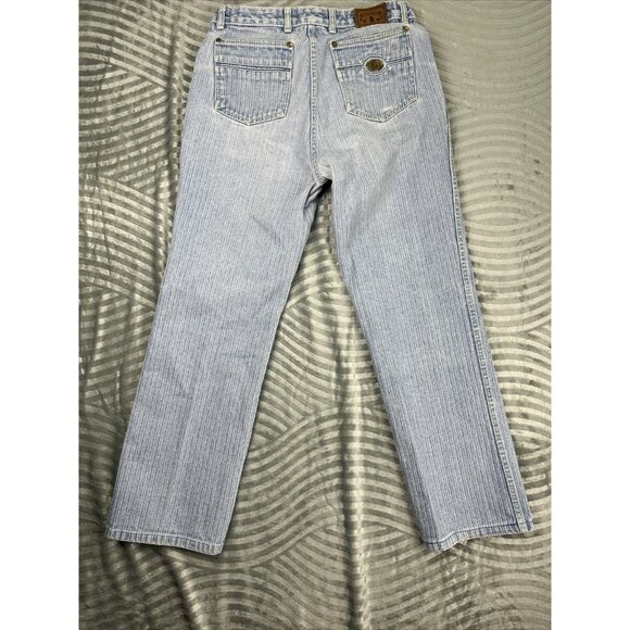 Vintage Faded Glory Jeans Light Blue Wash Denim Country 30x27 Cowgirl Horse - Picture 10 of 10